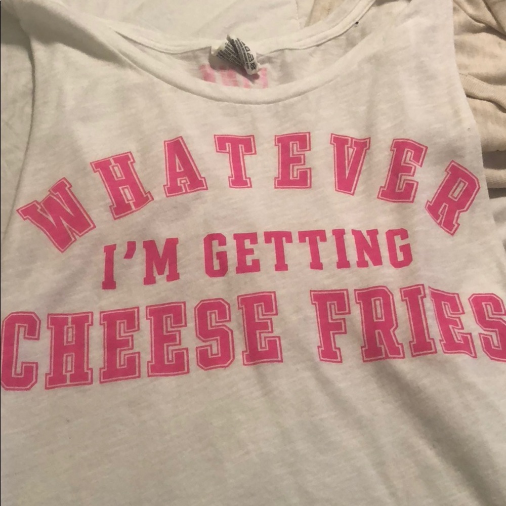 Victoria's Secret Pink gym tank- Mean Girls quote